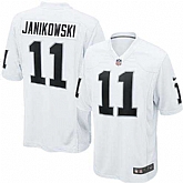 Nike Men & Women & Youth Raiders #11 Sebastian Janikowski White Team Color Game Jersey,baseball caps,new era cap wholesale,wholesale hats